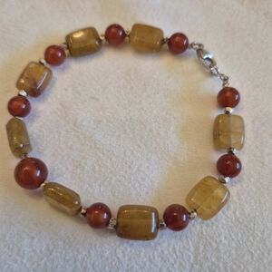 Vintage 925 silver beaded bracelet